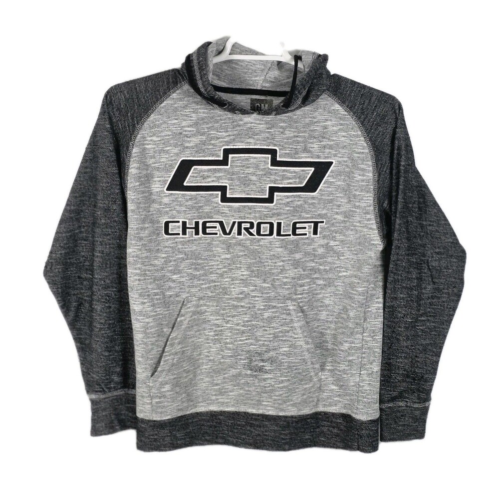 GM Chevrolet Men’s Small Black & Gray Long Sleeve Hoodie.
